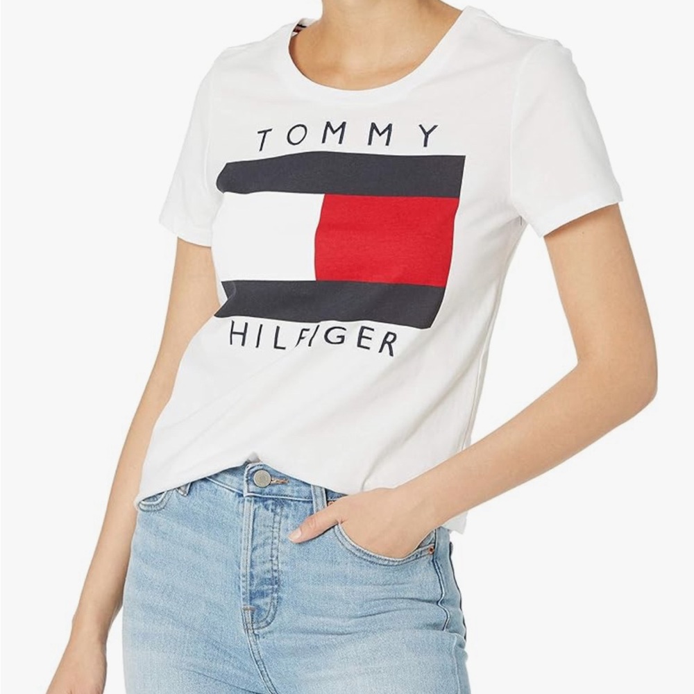 Tommy Hilfiger Curve Flag Logo Tee
